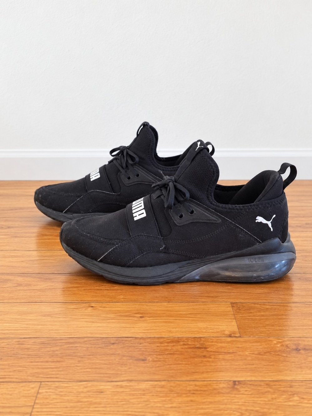 PUMA Cell Vive Intake Black Gray Running Shoes Sneakers Men's Size 10